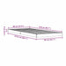 Cadru de pat de podea Alb 80 x 210 cm Lemn masiv de pin - WALTI WALTI