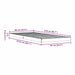 Cadru de pat de podea Alb 90 x 210 cm Lemn masiv de pin - WALTI WALTI