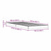 Cadru de pat de podea Alb 100 x 210 cm Lemn masiv de pin - WALTI WALTI