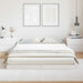 Cadru de pat de podea Alb 160 x 210 cm Lemn masiv de pin - WALTI WALTI