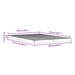 Cadru de pat de podea Alb 160 x 210 cm Lemn masiv de pin - WALTI WALTI