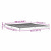 Cadru de pat de podea natural 180 x 210 cm Lemn masiv de pin - WALTI WALTI
