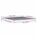 Cadru de pat de podea natural 200 x 210 cm Lemn masiv de pin - WALTI WALTI