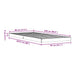 Cadru de pat de podea natural 80 x 220 cm Lemn masiv de pin - WALTI WALTI