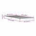 Cadru de pat de podea Alb 80 x 220 cm Lemn masiv de pin - WALTI WALTI