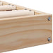 Cadru de pat de podea natural 90 x 220 cm Lemn masiv de pin - WALTI WALTI