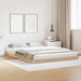 Cadru de pat de podea natural 140 x 220 cm Lemn masiv de pin - WALTI WALTI