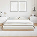 Cadru de pat de podea natural 140 x 220 cm Lemn masiv de pin - WALTI WALTI