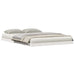 Cadru de pat de podea Alb 140 x 220 cm Lemn masiv de pin - WALTI WALTI