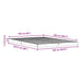 Cadru de pat de podea Alb 160 x 220 cm Lemn masiv de pin - WALTI WALTI