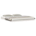 Cadru de pat de podea Alb 200 x 220 cm Lemn masiv de pin - WALTI WALTI