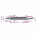 Cadru de pat de podea Alb 200 x 220 cm Lemn masiv de pin - WALTI WALTI