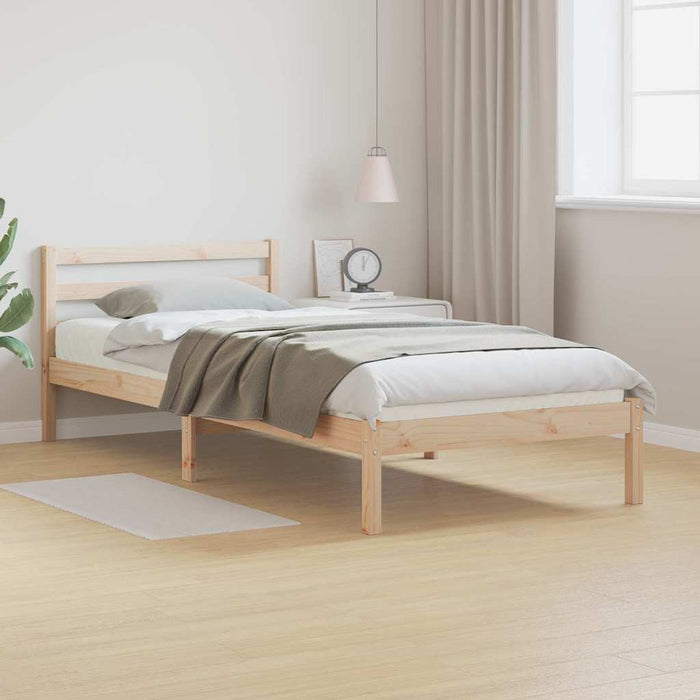 Cadru de pat Maro 208.6 x 157.6 x 69.4 cm Lemn de pin masiv - WALTI WALTI