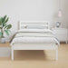 Cadru de pat Alb 208.6 x 157.6 x 69.4 cm Lemn de pin masiv - WALTI WALTI