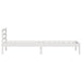 Cadru de pat Alb 208.6 x 157.6 x 69.4 cm Lemn de pin masiv - WALTI WALTI