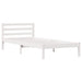 Cadru de pat Alb 208.6 x 157.6 x 69.4 cm Lemn de pin masiv - WALTI WALTI