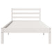 Cadru de pat Alb 208.6 x 157.6 x 69.4 cm Lemn de pin masiv - WALTI WALTI
