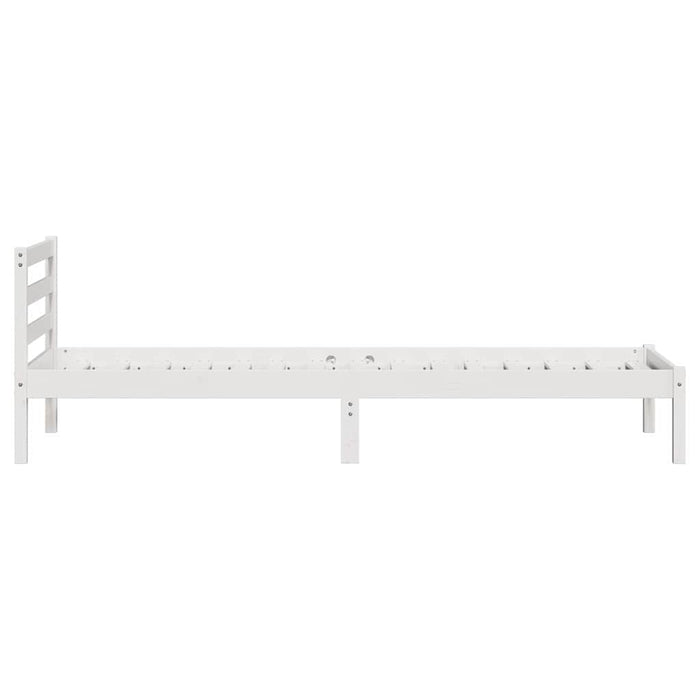 Cadru de pat Alb 208.6 x 157.6 x 69.4 cm Lemn de pin masiv - WALTI WALTI