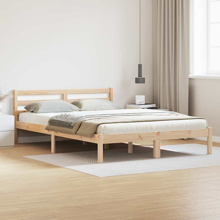 Cadru de pat Maro 208.6 x 157.6 x 69.4 cm Lemn de pin masiv - WALTI WALTI