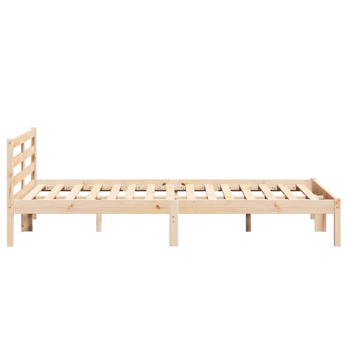 Cadru de pat Maro 208.6 x 157.6 x 69.4 cm Lemn de pin masiv - WALTI WALTI