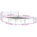 Cadru de pat Alb 208.6 x 157.6 x 69.4 cm Lemn de pin masiv - WALTI WALTI