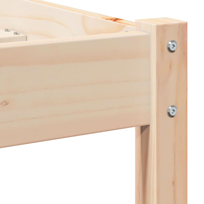 Cadru de pat Maro 208.6 x 157.6 x 69.4 cm Lemn de pin masiv - WALTI WALTI