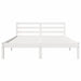 Cadru de pat Alb 208.6 x 157.6 x 69.4 cm Lemn de pin masiv - WALTI WALTI