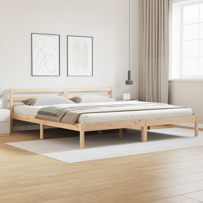 Cadru de pat Maro 208.6 x 157.6 x 69.4 cm Lemn de pin masiv - WALTI WALTI