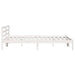 Cadru de pat Alb 208.6 x 157.6 x 69.4 cm Lemn de pin masiv - WALTI WALTI