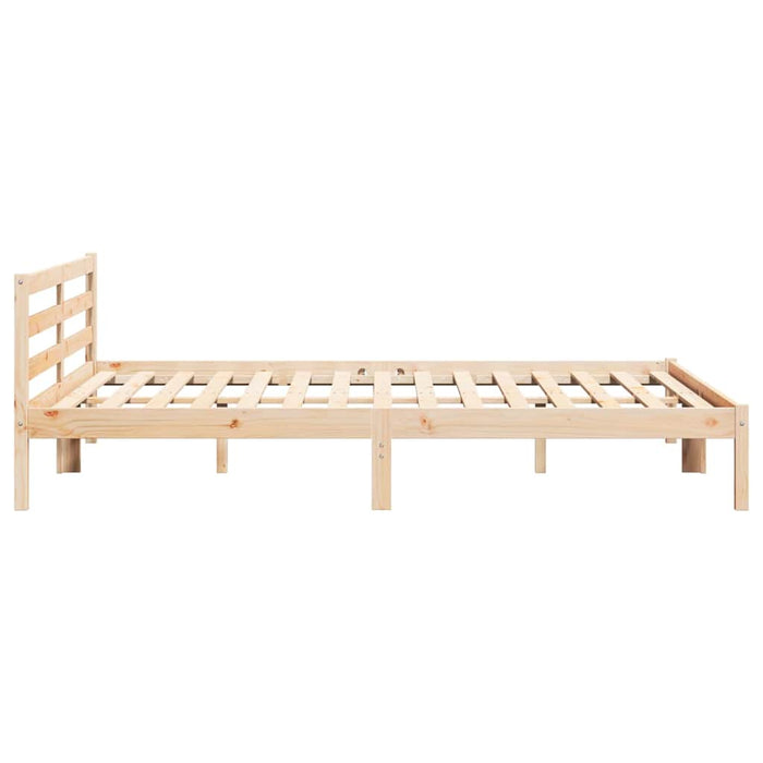 Cadru de pat Maro 208.6 x 157.6 x 69.4 cm Lemn de pin masiv - WALTI WALTI