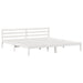 Cadru de pat Alb 208.6 x 157.6 x 69.4 cm Lemn de pin masiv - WALTI WALTI
