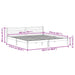 Cadru de pat Alb 208.6 x 157.6 x 69.4 cm Lemn de pin masiv - WALTI WALTI