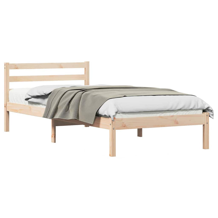 Cadru de pat Maro 208.6 x 157.6 x 69.4 cm Lemn de pin masiv - WALTI WALTI