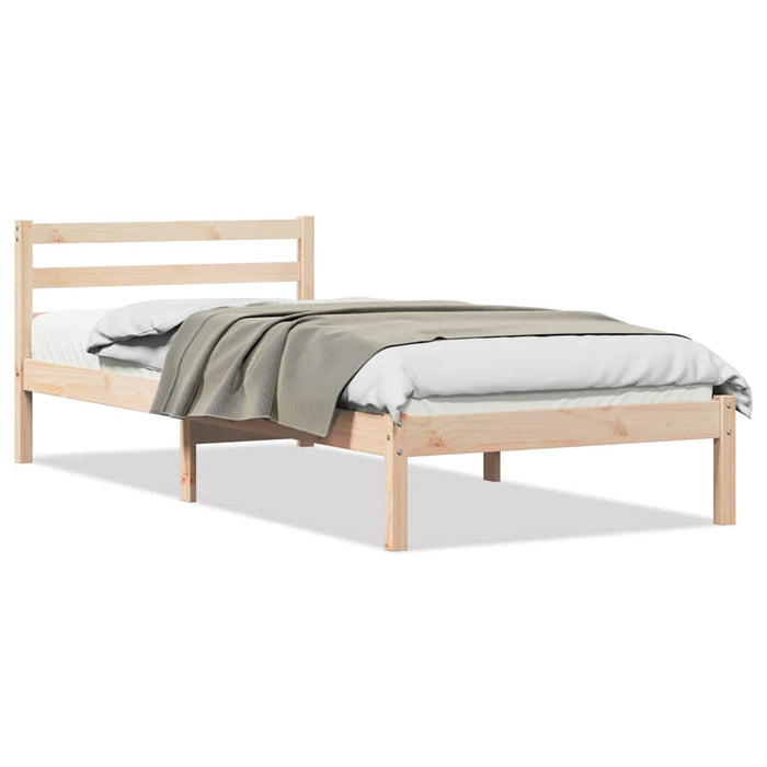 Cadru de pat Maro 208.6 x 157.6 x 69.4 cm Lemn de pin masiv - WALTI WALTI