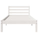 Cadru de pat Alb 208.6 x 157.6 x 69.4 cm Lemn de pin masiv - WALTI WALTI