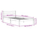 Cadru de pat Alb 208.6 x 157.6 x 69.4 cm Lemn de pin masiv - WALTI WALTI