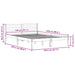 Cadru de pat Maro 208.6 x 157.6 x 69.4 cm Lemn de pin masiv - WALTI WALTI