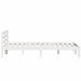 Cadru de pat Alb 208.6 x 157.6 x 69.4 cm Lemn de pin masiv - WALTI WALTI
