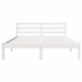 Cadru de pat Alb 208.6 x 157.6 x 69.4 cm Lemn de pin masiv - WALTI WALTI