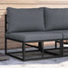 Seturi de mobilier de exterior cu pernă cu pernă Negru și antracit - WALTI WALTI