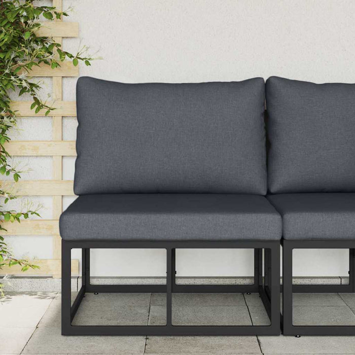 Seturi de mobilier de exterior cu pernă cu pernă Negru și antracit - WALTI WALTI