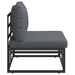 Seturi de mobilier de exterior cu pernă cu pernă Negru și antracit - WALTI WALTI