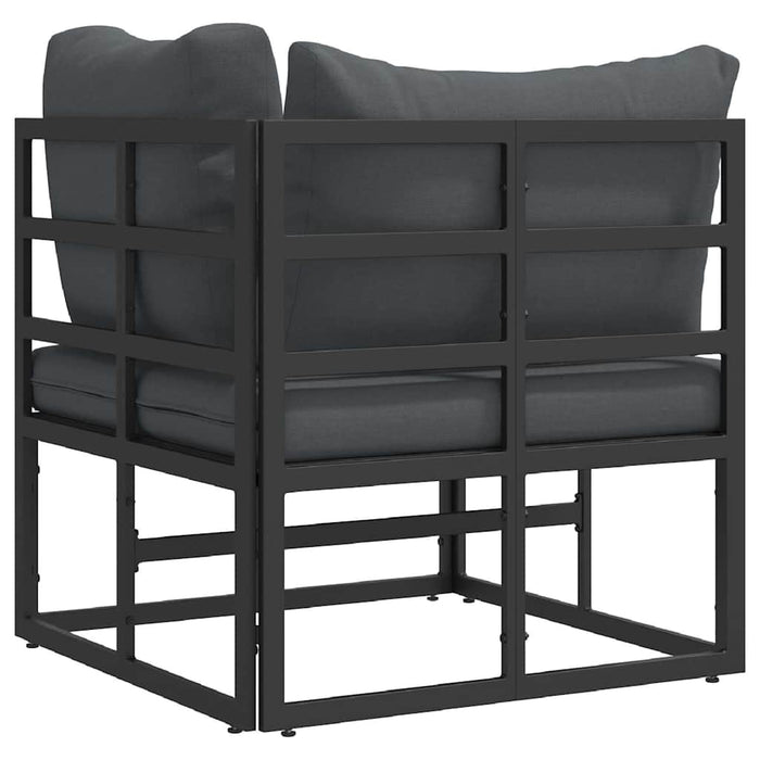 Seturi de mobilier de exterior cu pernă cu pernă Negru și antracit - WALTI WALTI