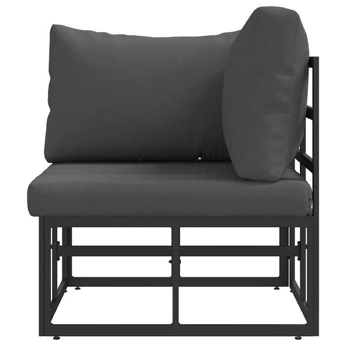 Seturi de mobilier de exterior cu pernă cu pernă Negru și antracit - WALTI WALTI