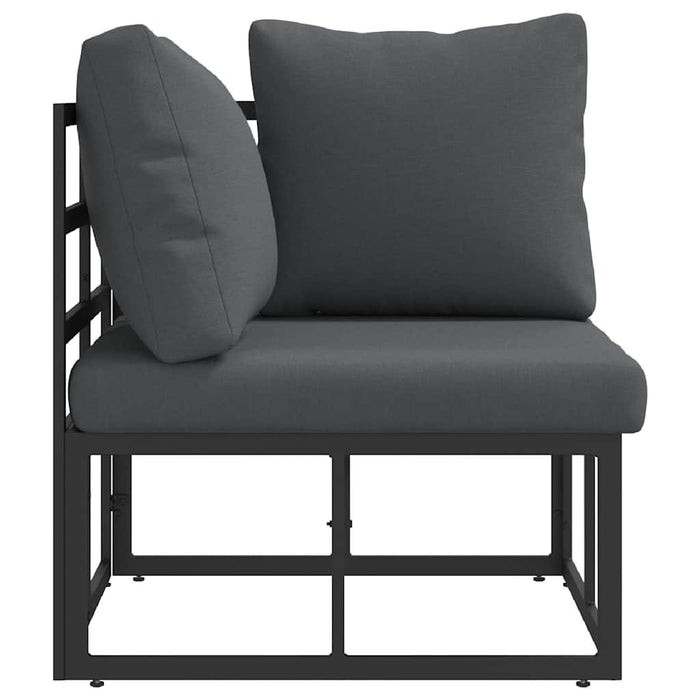 Seturi de mobilier de exterior cu pernă cu pernă Negru și antracit - WALTI WALTI