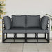 Seturi de mobilier de exterior cu pernă cu pernă 2 pcs Negru și antracit - WALTI WALTI