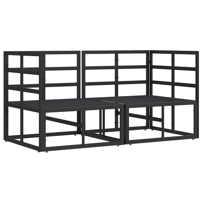 Seturi de mobilier de exterior cu pernă cu pernă 2 pcs Negru și antracit - WALTI WALTI