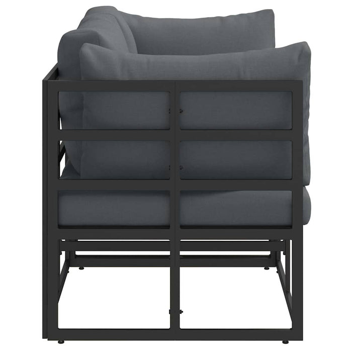 Seturi de mobilier de exterior cu pernă cu pernă 2 pcs Negru și antracit - WALTI WALTI