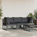 Seturi de mobilier de exterior cu pernă cu pernă 3 pcs Negru și antracit - WALTI WALTI