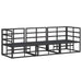 Seturi de mobilier de exterior cu pernă cu pernă 3 pcs Negru și antracit - WALTI WALTI